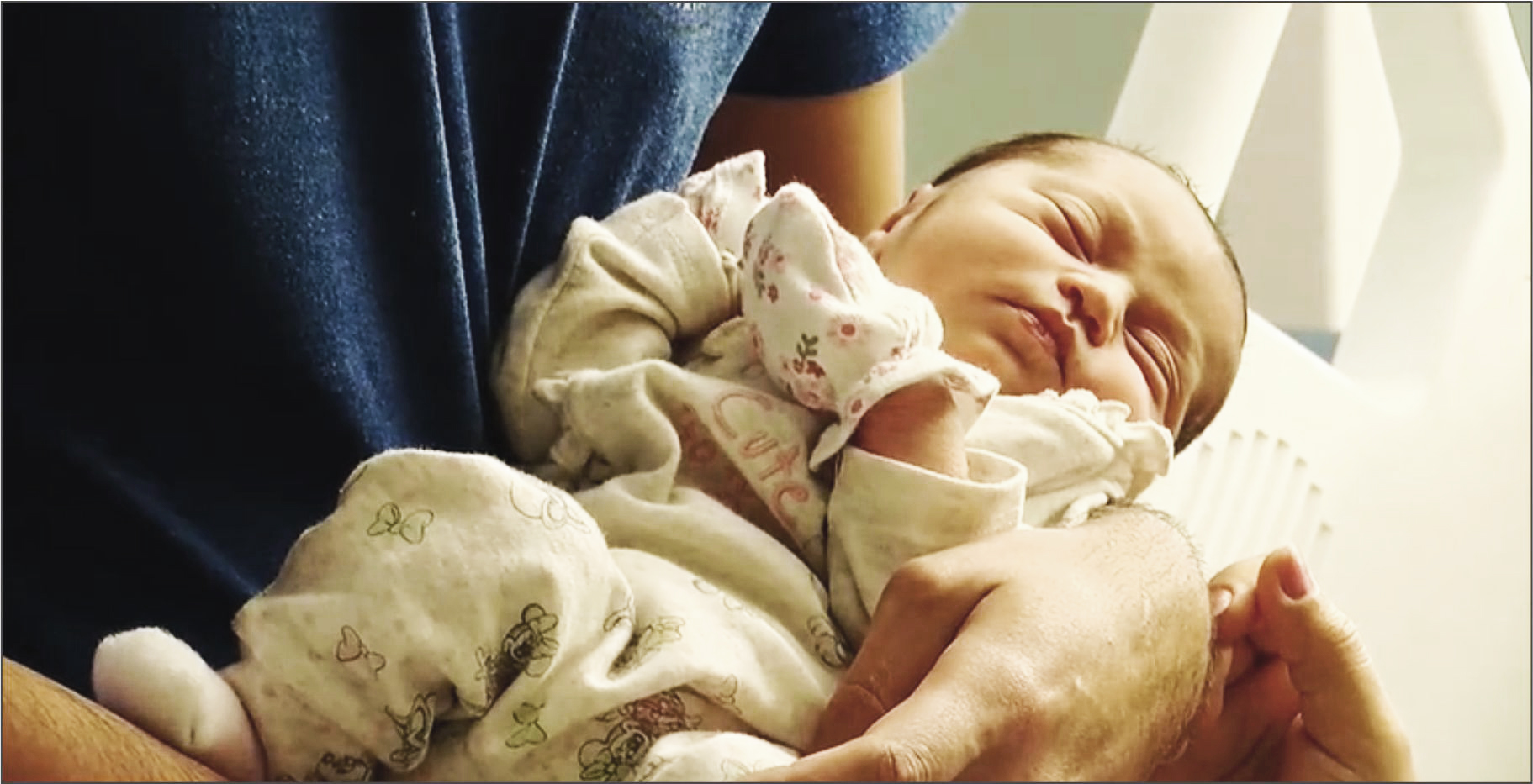 Primeiro bebê de 2024 em Conway, Carolina do Sul, é de casal brasileiro